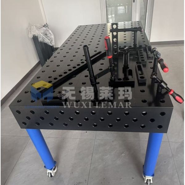 D16 Steel 3D Welding Table with Anti-Deformation Ribbed Design