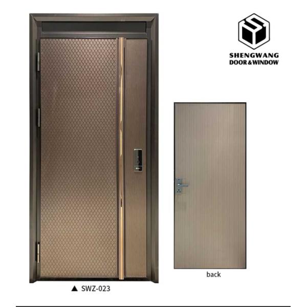 Dorado con Villa insonorizado para aluminio Puerta de habitación con color personalizado