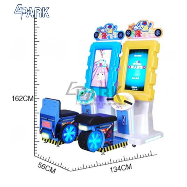 Blond Children Amusement Video Arcade Racing Simulator / Electronic Game Machine