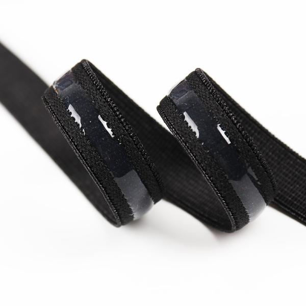 Eco-Friendly Nylon Coated Anti Slip Band Silicone Elastic Webbing For Underwear Accessories Shoulder Tape Elastic Band Trim