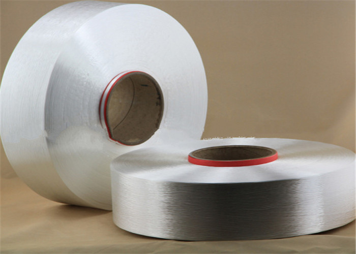 Natural White Polyester FDY Yarn 100D/36F On Plastic Cone For Fabric / Cloth