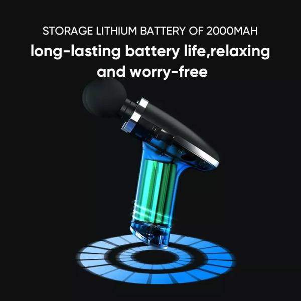 Пистолет для массажа мышц Ударный массажер для глубоких тканей Пистолет для спортсменов Обезболивающая терапия и релаксация