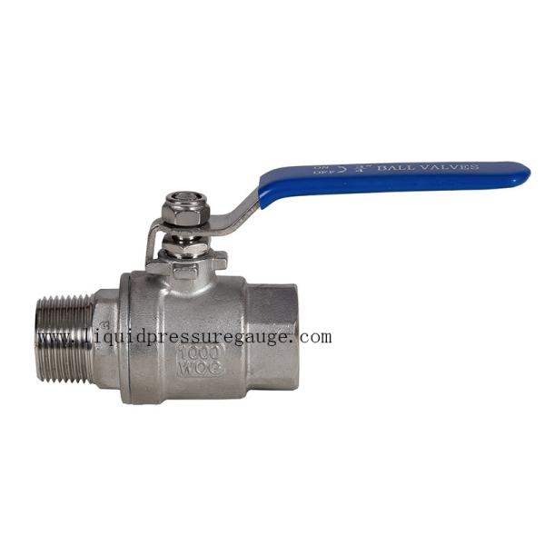 Industry 2 PC 3/4 Inch Ball Valve In Pipe System Working Pressure 1000 Psi