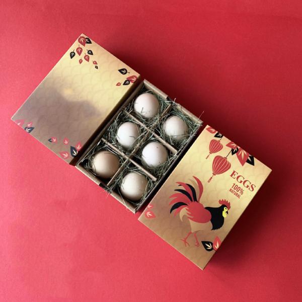 Custom Corrugated Cardboard Egg Cartons Trays Brown With Divider