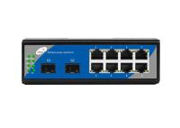 Fibre simple gauche de cascade de mode unitaire du commutateur 8 d'Ethernet de POE