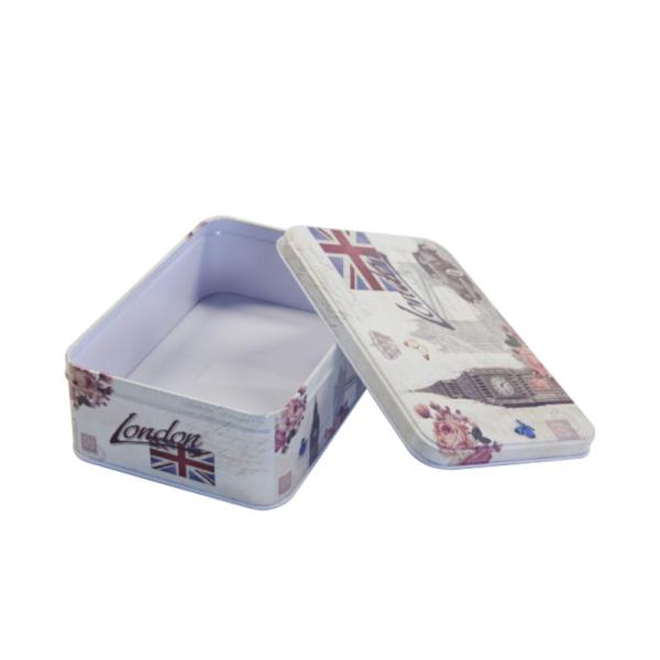 Коробка олова подарка черноты консервной банки 150ml 250ml Tinplate прямоугольная пустая косметическая