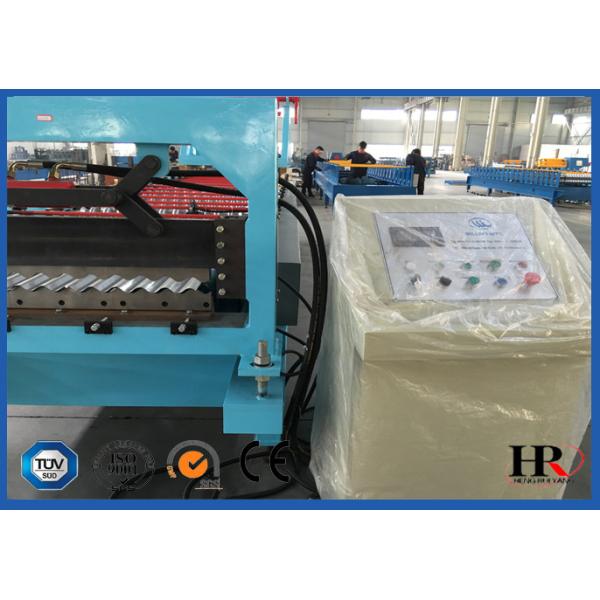Hydraulic Decoiler Standing Seam Roof Sheet Roll Forming Machine 30 M / Min