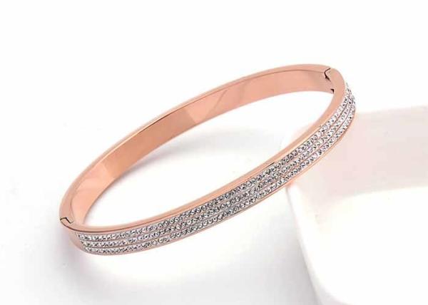 Naan diamond titanium steel gift bracelet popular more than 300 diamond open bracelets spot wholesale