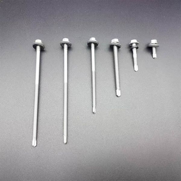 Dacromet Hex Washer Head Self Drilling Screw With EPDM Washer