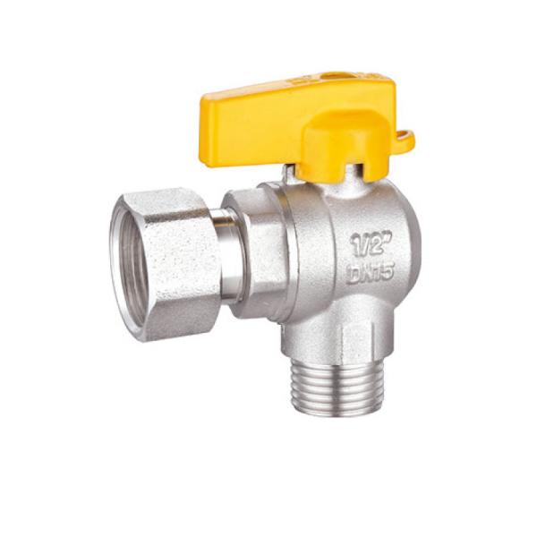 Válvula de bola de bronze M1/2 do gás de AV1007-MF de” fêmea revolvendo do homem x da porca PTFE x F3/4”