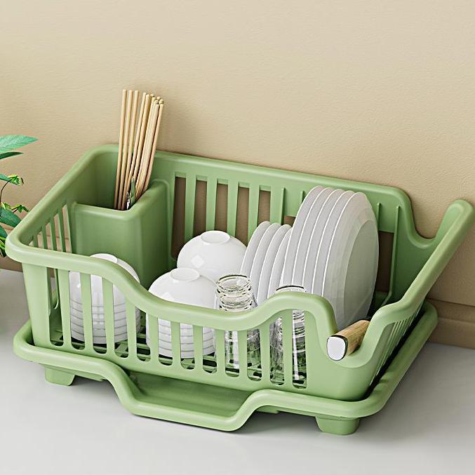 Household Fabric Dish Bowl Drain Tray Storage Rack Tableware Counter Top Chopsticks Filter Water for Kitchen