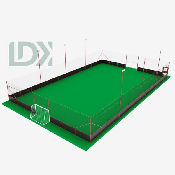 Soft Fence Soccer Cage Steel Street Football Field With Composite Board