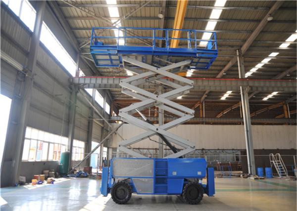 6-14m Hydraulic Scissor Lift , Aerial Work Platform On Board Diagnostics Equipped
