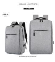 Deux poches de tirette imperméabilisent le sac à dos en nylon d'ordinateur portable d'USB