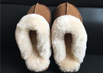 Ladies Countess Sheepskin Slippers Chestnut Deluxe Ladies Sheepskin slipper brown