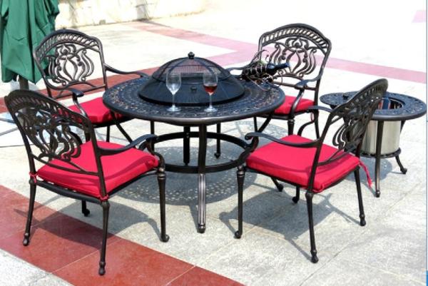 garden furniture cast aluminum set-9809