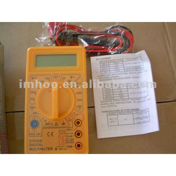 China Factory Popular Pocket Size 830B DT Digital Multimeter for Sale