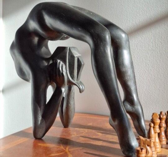 Metal Art Decor Bronze Copper Figurative Life Size Sculpture Statue