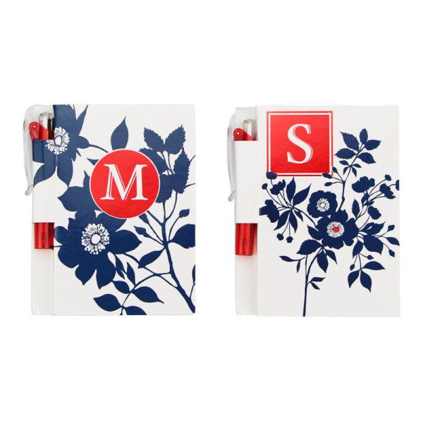 Белизна цветка напечатала персонализированные тетради с ручкой, изготовленные на