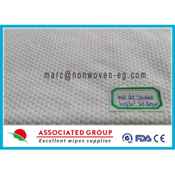 Small Dot Patterned Pet Non Woven Fabric 50% Vicose Extra Thick 100Gsm