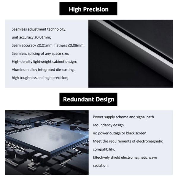Indoor Fixed P 0.9 P1.5 LED Video Wall Display Screen COB Panel