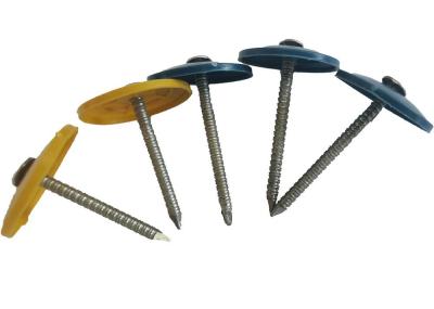 Pregos telhando redondos do Oem 25mm do tampão com arruelas plásticas