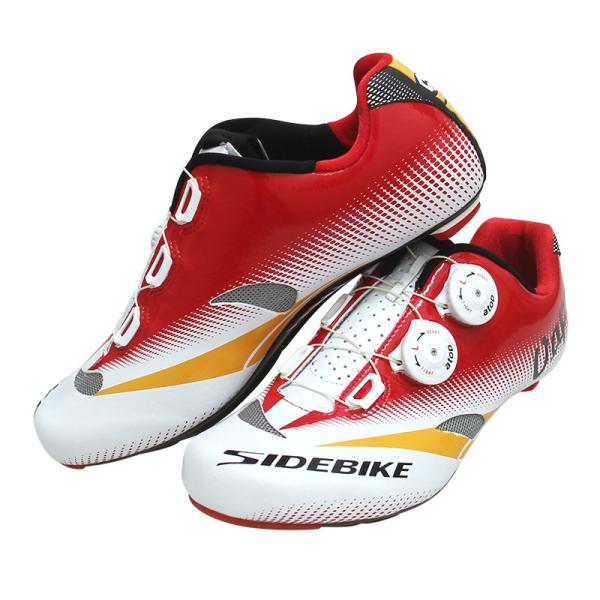 Colored Road Racing Bicycle Shoes , Dampproof Road Bike Cycling Shoes Mesh Lining
