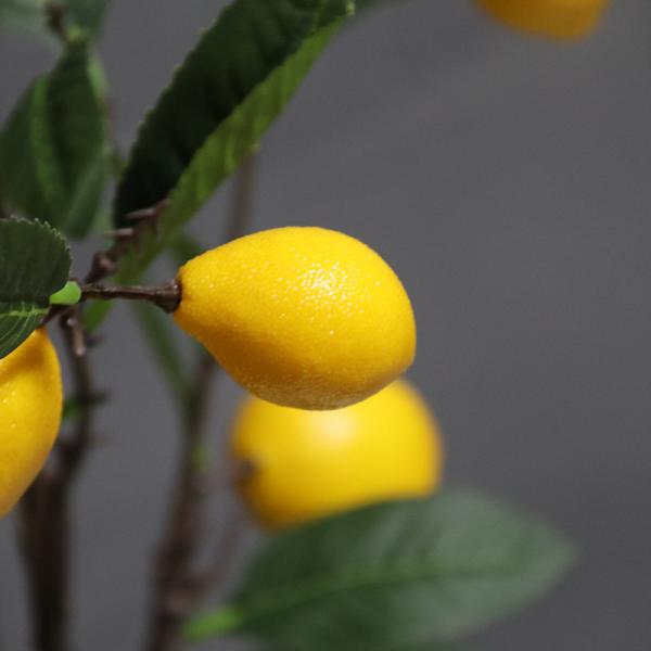 Lifelike 100cm Artificial Fruit Tree Indoor Potted Lemon Green Yellow Plant