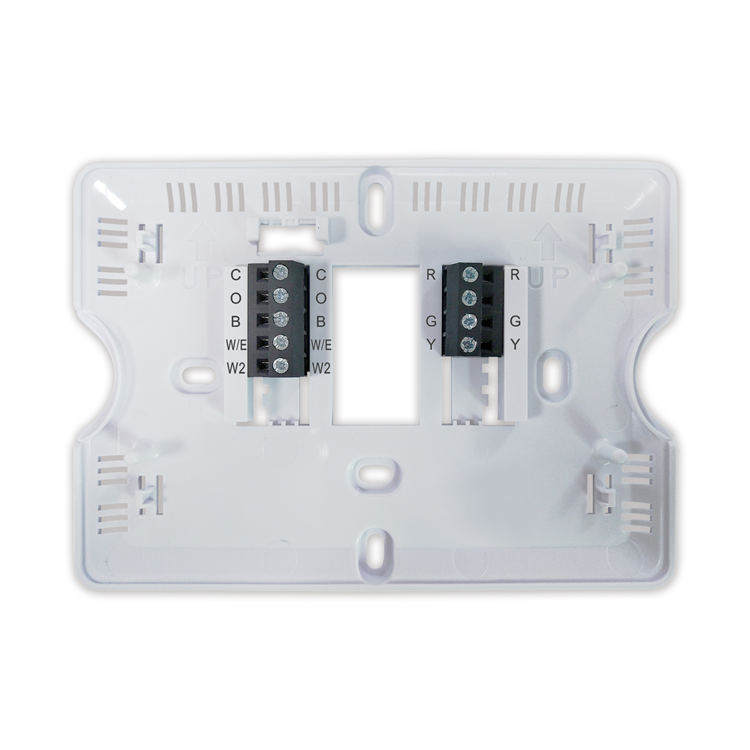 Riseem 2H/1C Heat Pump Thermostat White Display Size 5.65 Sq.in. with Auxiliary or Emergency Heat
