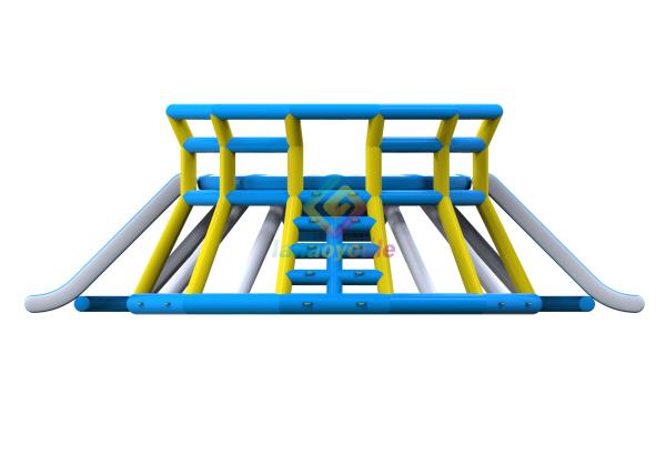 0.9mm Plato Inflatable Floating Water Park Aqua Sports Slide