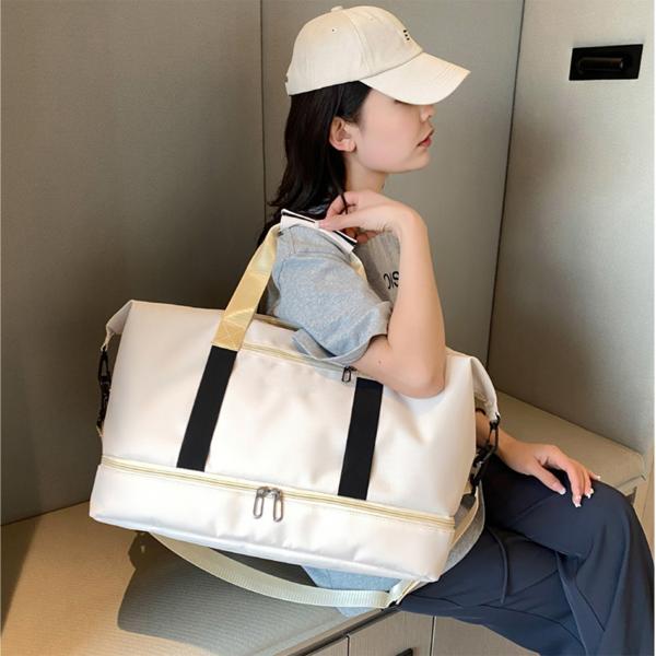 Fashion Designer Overnight Duffel Bag , Oxford Womens Workout Bag Customized Logo
