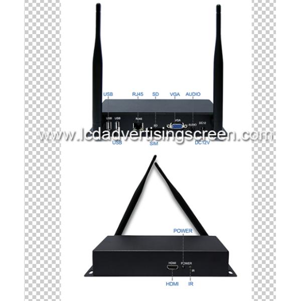 Коробка медиа-проигрывателя андроида МП4 видео- и программное обеспечение удаленного управления