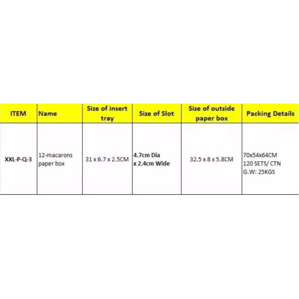 Macaron Packaging Paper Box Gift Box Beautiful Shape Biscuit Snack Box