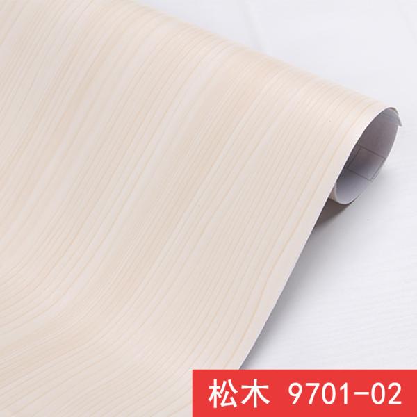Papeterie peint en vinyle 3D adhésif en PVC Papeterie peint en bois pour armoires en bois