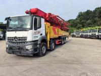 2021 62M C10 SYM5442THBEB 620C-10A chassi Mercedes Usado Sany Concrete Pump Truck Pressão de bombeamento 12Mpa