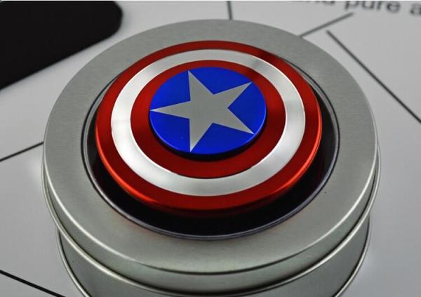 Captain America Si3n4 hybrid ceramic bearing fidget spinner,hand spinner  1114