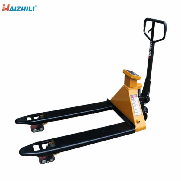 Hydraulic Mobile Industrial Pallet Truck With Scale 2500kg Load Capacity