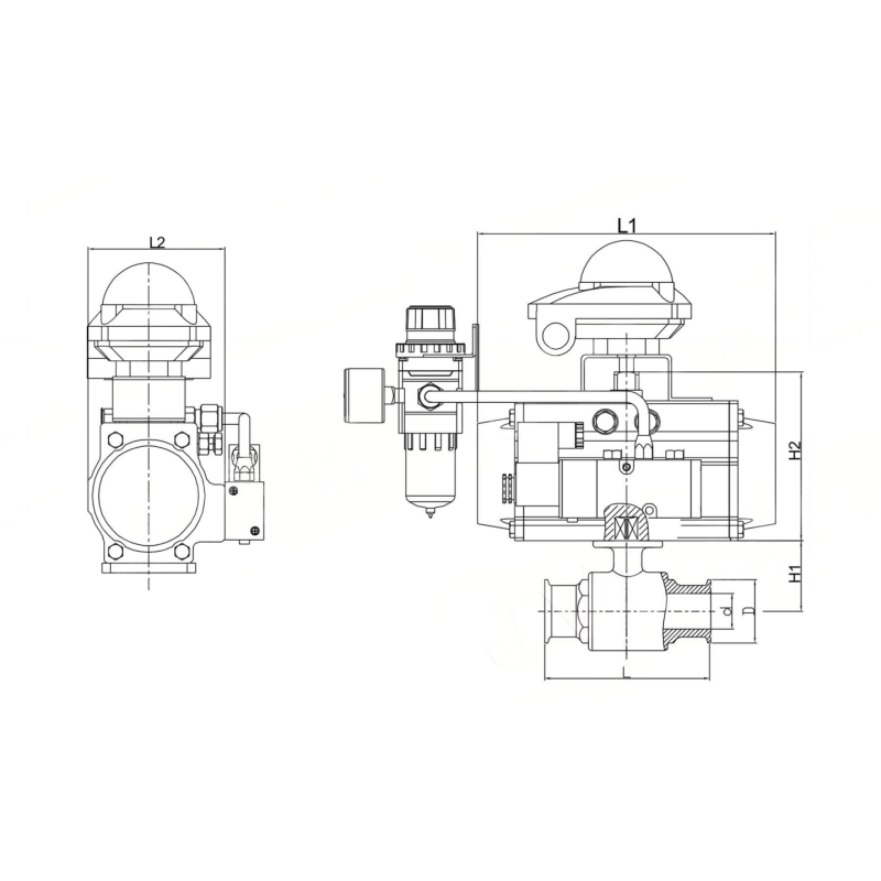 Sanitary Degree Ball Valve JL900-Q7 Corrosion Resistance Zero Leakage