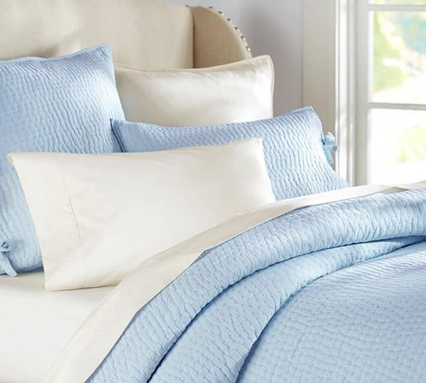 Comfortable Linen Cotton Quilt Sets , Home 3 Pcs Queen Size Quilt Sets