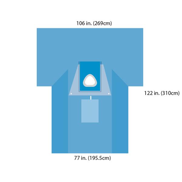 ETO Sterile Dark Blue Disposable Medical Drapes For C Section