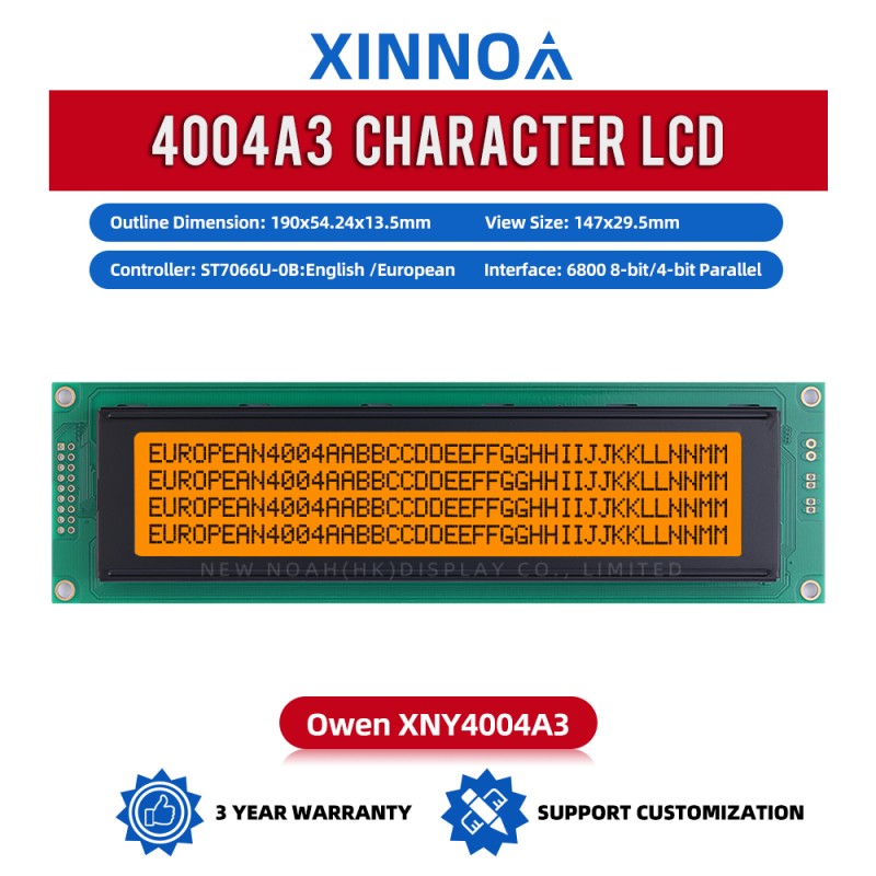 European Gray Film 4004A3 Character Module LED Backlight 4004 Character LCD Module