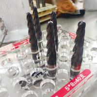Customized HF25 Carbide Taper End Mill Cutter 4 Degree For Deep Cavity Slope Cutting