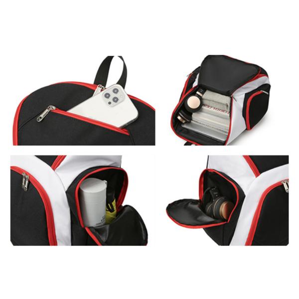 Team Basketball Backpack Men's Sports Gym Bag with Letter Pattern and Zipper Closure
