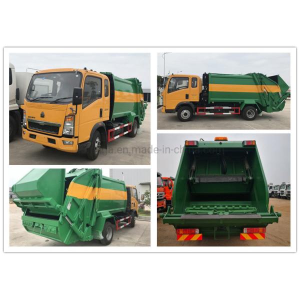 Sino Truck HOWO 4X2 Mini 5 Ton Compactor Garbage Truck Size for Euro 2 Emission Standard
