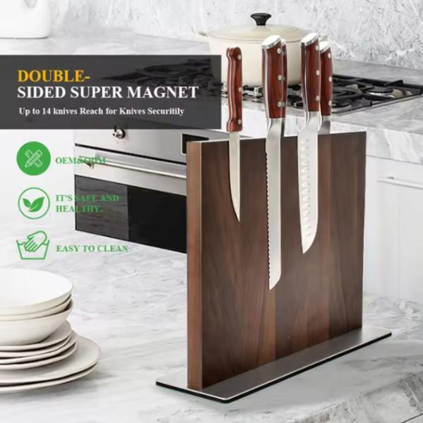 OEM Double Sided Magnetic Knife Block Magnetic Knife Stands Space Saving