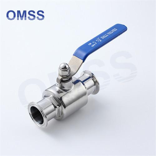 1/2-12 Ball Sanitary Valve Clamped Stainless Steel Ball Npt Valve For Beverage