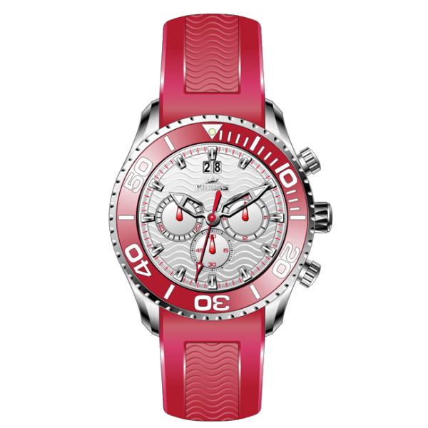 Men's Multifunction Silicone Strap Watches Stainless Steel Case Wrist Watch