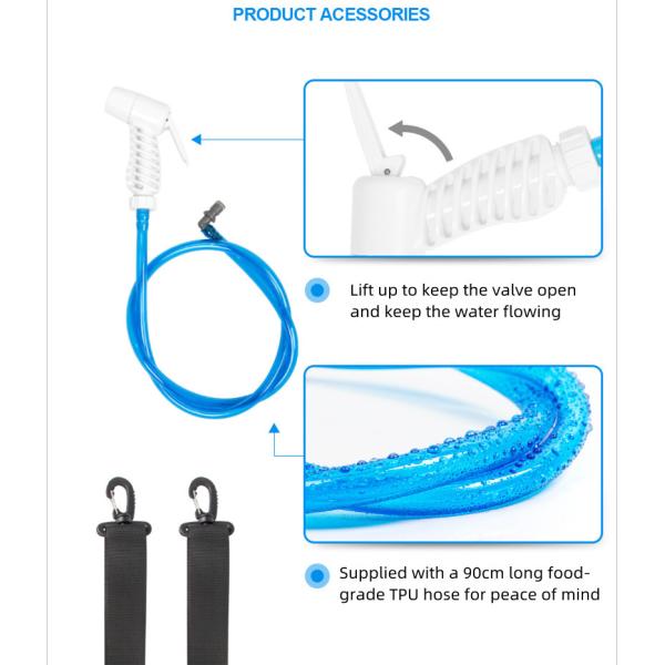 20L Solar Shower Outdoor Fishing Gear TPU Waterproof Detachable