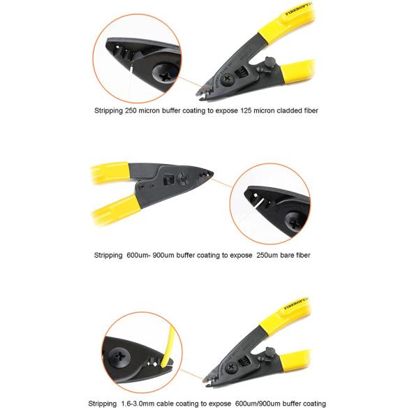 Fiber Optic Tools Anti - Slip No Adjustments High Safety For Cable Stripping