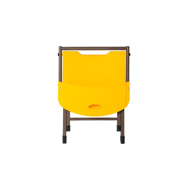 Waterproof Yellow Plastic Folding Chairs , Foldable Camping Chair PP Injection